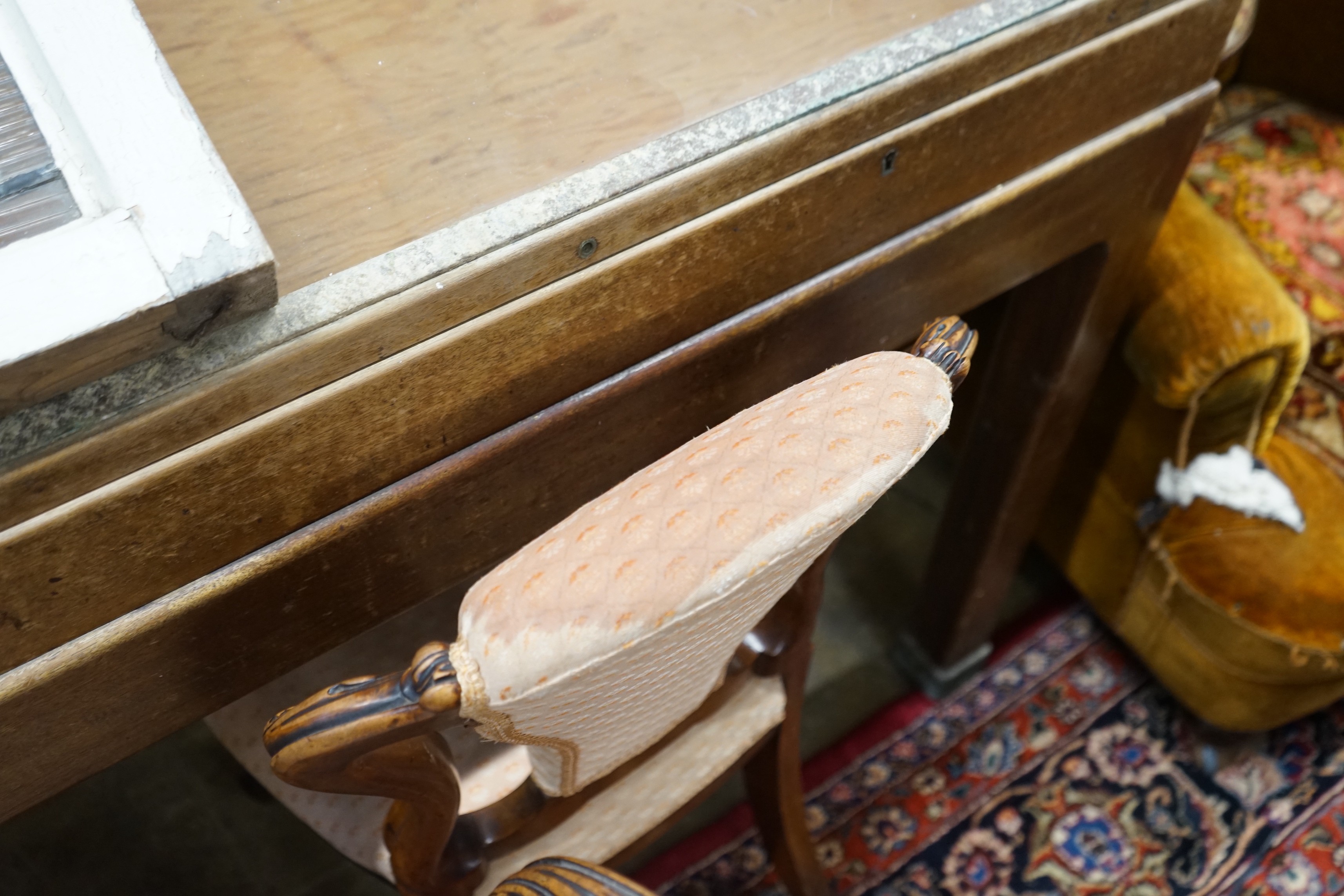 A set of four Victorian mahogany dining chairs